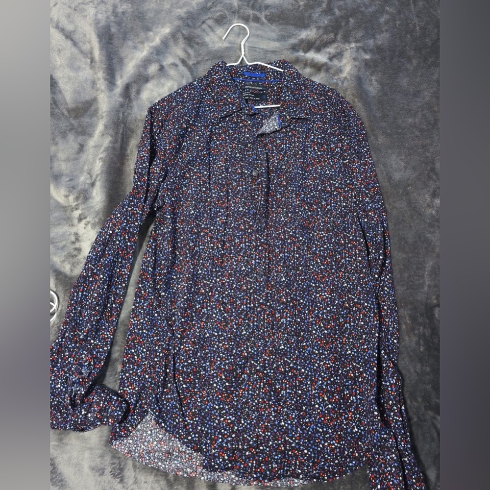 Denim and Flower shirt